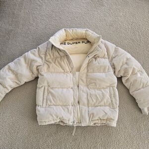 Light Cream Puffer Jacket